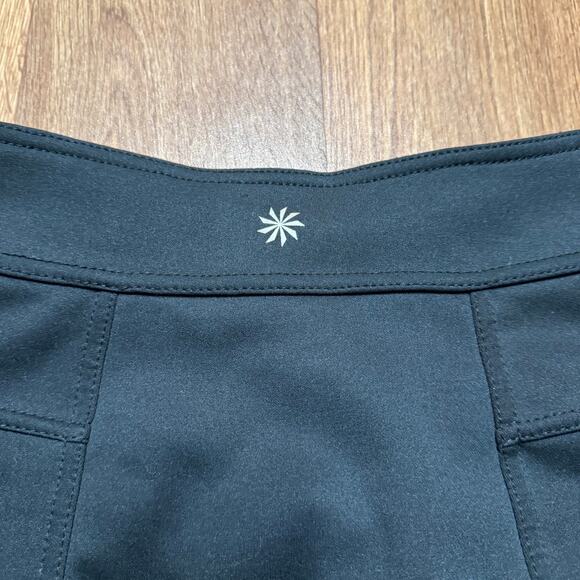 Athleta Womens Black Scuba Skirt Fleece Lined Size XS Warm Winter Layers - Picture 4 of 9